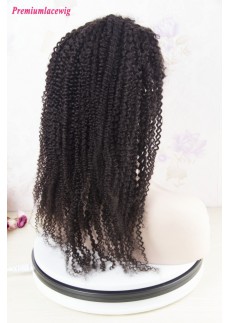 360 Lace Wig Brazilian Afro Kinky Curly Human Hair Wig 16inch