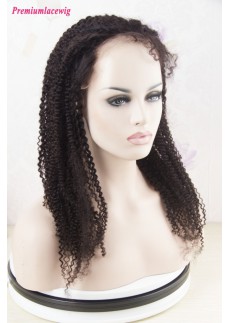 Peruvian Human Hair 360 Lace Wig Afro Kinky Curly 16inch
