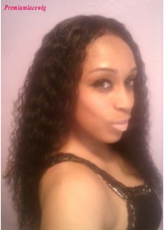 Malaysian Hair 360 Lace Wigs Kinky Curly 150% Density 18inch