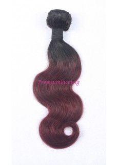 16 inch Ombre Color T1B/99J Malaysian Body Wave Human Hair Bundles