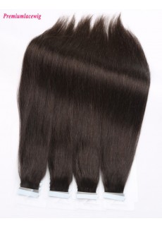 16inch Natural Color Straight Brazilian Human Hair Tape in Extensions