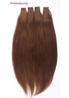 18inch #4 Straight Peruvian Double Tape Human Hair Extensions