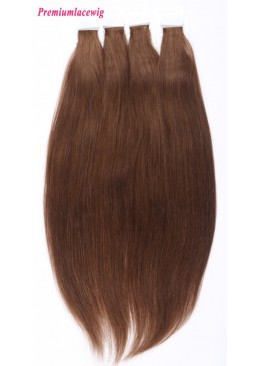 18inch #4 Straight Peruvian Double Tape Human Hair Extensions