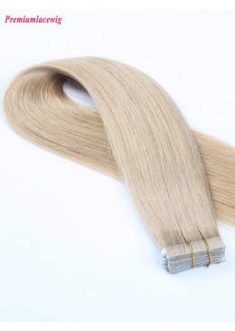 18inch 613 Color Malaysian Blonde Human Hair Double Tape Hair