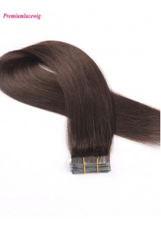 20inch #2 Straight Brazilian Human Hair Double Tape in Hair Extensions
