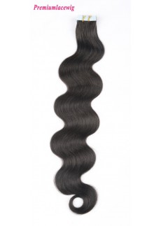 20inch Natural Color Body Wave Peruvian Double Tape in Human Hair Extensions