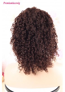 14 inch Indian 360 Lace Wig Kinky Curly Color 4