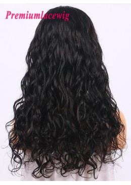 18 inch Peruvian Loose Curly 360 Lace Frontal Wigs 150% Density
