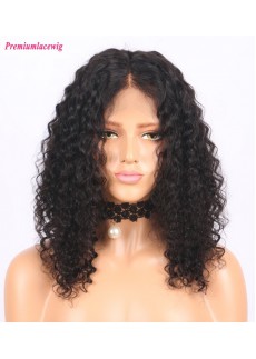 Brazilian Kinky Curly Bob styles 14inch 150% Density full lace wig