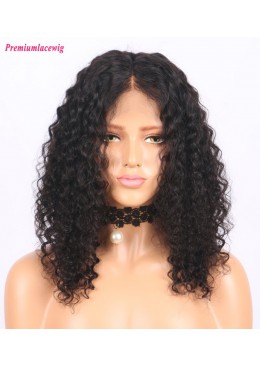Brazilian Kinky Curly Bob styles 14inch 150% Density full lace wig
