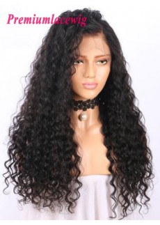 Deep Curly 20inch 150% Density Pre Plucked Hairline Brazilian 360 lace wigs