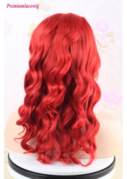 Red Color Brazilian Full Lace Wig Body Wave 18inch