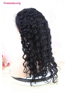 Premium Lace Front Wig Malaysian Loose Curl Human Hair 22inch