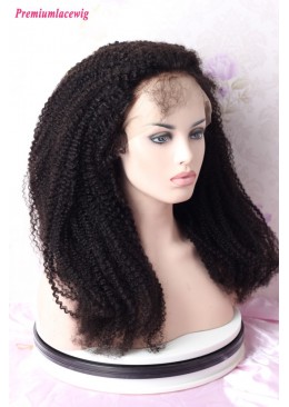 250% Density Afro Curly 13x6 Lace Front Human Hair Wigs 24inch