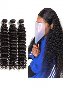 Deep Wave3 Bundles Brazilian Remy Hair 100% Human Hair Extension