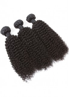 Kinky Curly Virgin Brazilian Hair Weave 4A 4B Unprocessed Human Hair Bundles Natural Color 3pcs/lot