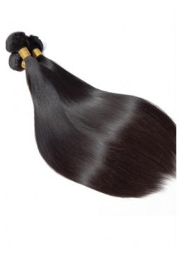 Straight Hair Brazilian Straight Human Hair Weave Bundles Natural Black 1 pc