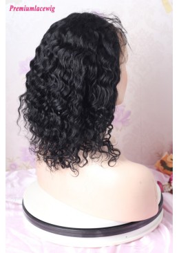 10inch Color 1 Loose Wave Full Lace Human Hair Wig