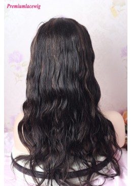 20inch Color 1B Highlight 30 Body Wave Glueless Full Lace Wig