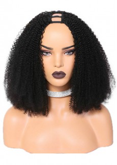 Afro Kinky Curly U Part Wigs Human Hair Wig 150% u part Human Hair Wig 22inch