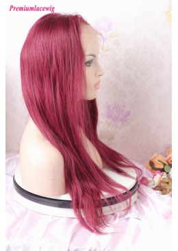 Clearance sale 24inch 99J Straight Glueless Full Lace Wig 130% Density