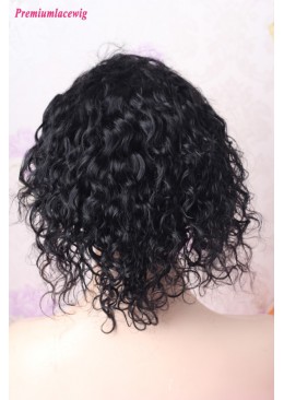 Clearance Sale 8inch Color 1 Deep Curly Glueless Full Lace Wig