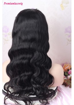 Silk Top 22inch Natural Color Body Wave 180 Density Glueless Full Lace Wig