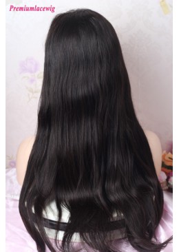 Silk Top 20inch Natural Color Straight Full Lace Wig
