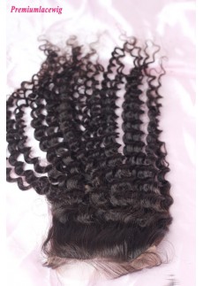 Brazilian Deep Curly Hair Lace Closure Hair 16inch