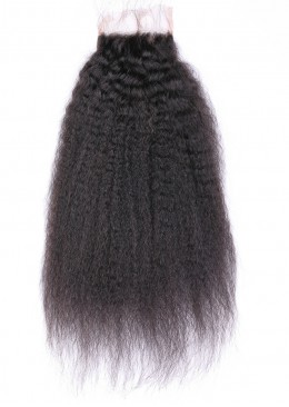 Kinky Straight Lace Closure With Baby Hair 16inch