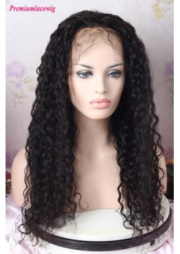 Silk Top 24inch Glueless Full Lace Human Hair Wig Malaysian Loose Wave Wig 180 Density
