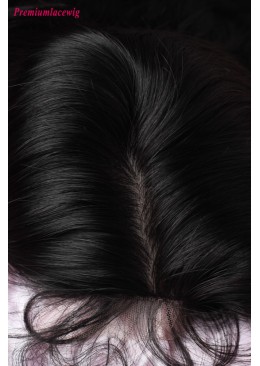 Silk Top Glueless Full Lace 14inch Straight Human Hair Wig