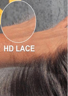 Straight 5x5 HD Lace Closure Peruvian Human Hair Transparent Lace Frontal Closure Free Part