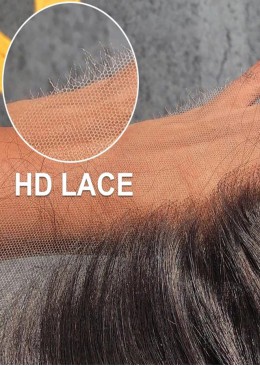 Straight 5x5 HD Lace Closure Peruvian Human Hair Transparent Lace Frontal Closure Free Part