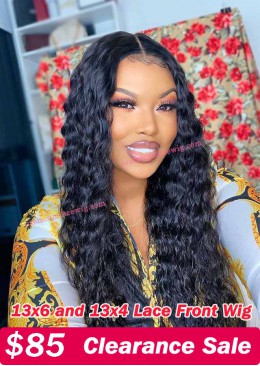 Malaysian Virgin Hair Loose Wave 13x4 Lace Front Wig 18inch 150 Density