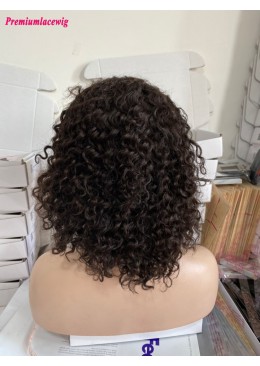 BOB 13x6 Lace Front Wig Deep Curly Brazilian Virgin Hair 12inch