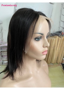 12inch Bob Straight Lace Front Human Hair Wigs 13x4 Pre Plucked