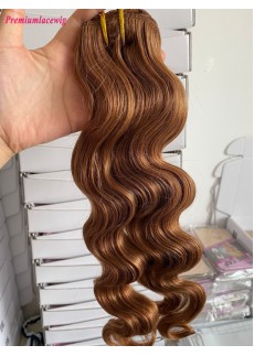 18inch  #30 7pcs Body Wave Malaysian Clip in Human Hair Extensions