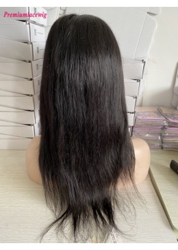 Silk Top Glueless Full Lace Wig 16inch 150 Density Straight Human Hair Wig