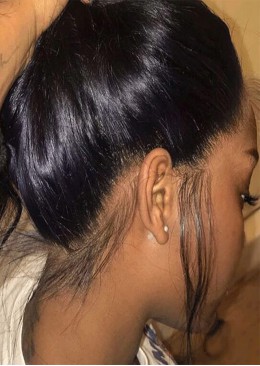 Straight 360 Full Lace Wigs 24inch 180% Density Human Hair Wigs