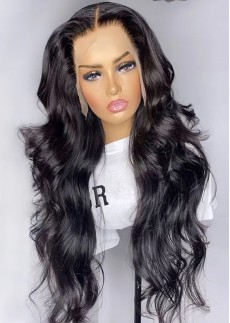 Body Wave Human Hair 360 Lace Frontal Wigs For Women Brazilian Hair Glueless Pre Plucked 