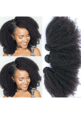 Mongolian Afro Kinky Curly Bundles Human Hair Extensions Virgin Human Hair Weave Bundles