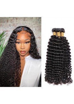 Loose Deep Wave Brazilian Hair Bundles Deep Curly Bundle Wholesale