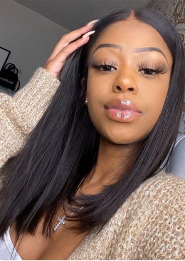Bob Straight 360 Lace Front Human Hair Wigs Pre Plucked Wigs 