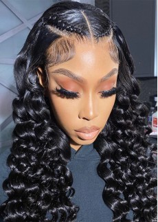Gorgeous Lady Look! 200% Perfect Loose Deep Wave Undetectable Swiss Full Lace Wig