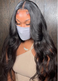 Body Wave Glueless Full Lace Brazilian Remy Human Hair For Black Women