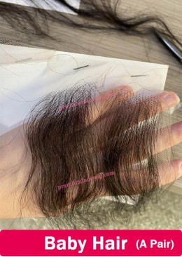 Baby Hair HD Lace Hand Tied Unit Brazilian Human Hair
