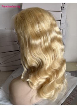 13x6 HD Lace Wig Blonde Color 613 18inch Body Wave 250 Density