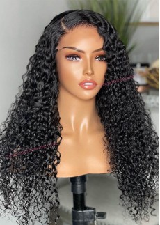 Brazilian 13x4 Lace Frontal Human Hair Wigs with Baby Hair 250 Density Kinky Curly