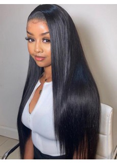 Peruvian lace front wig straight hair 20inch